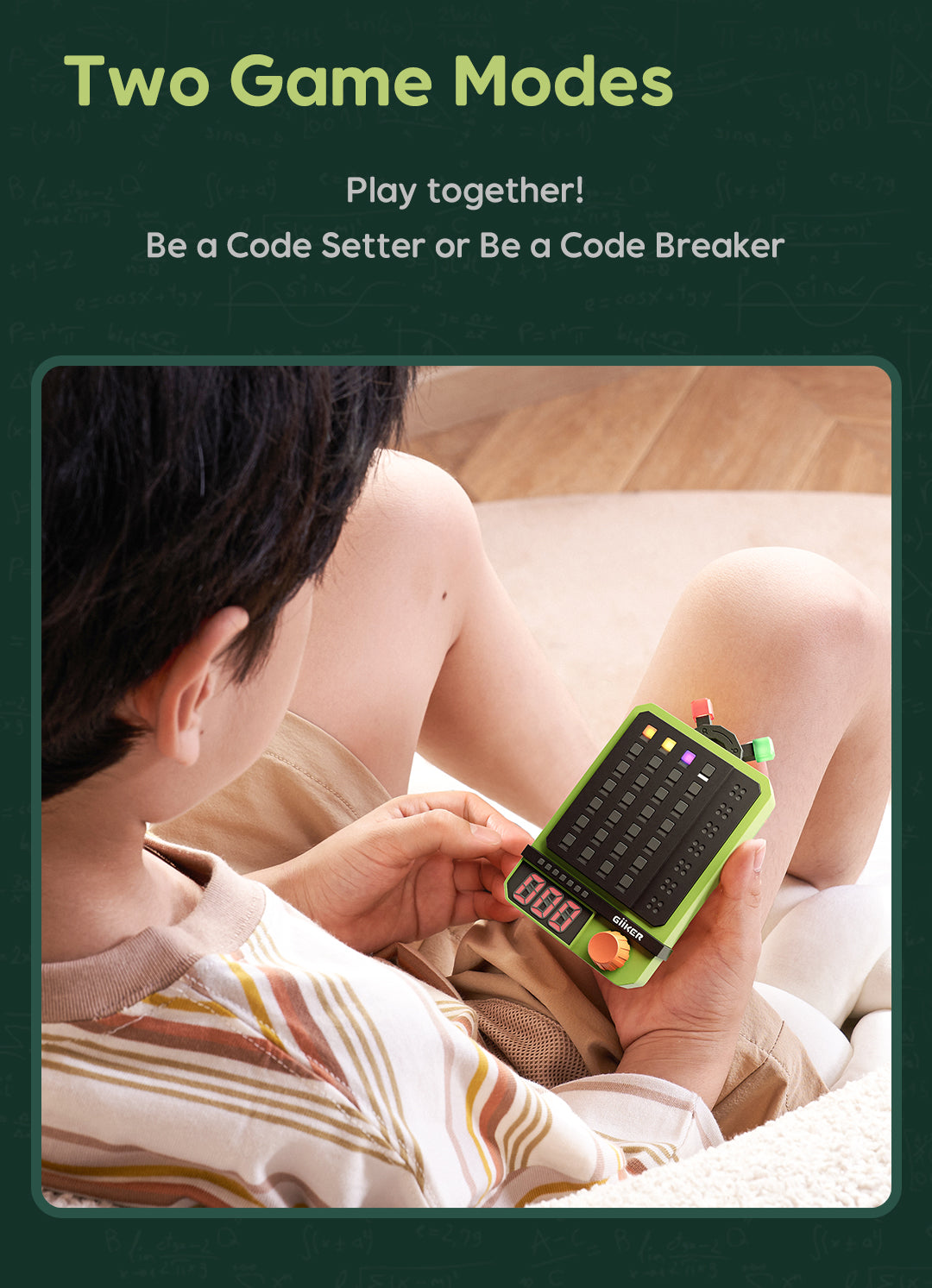 GiiKER Super Decoder – Codekraker Spel | 600 Levels | 4-cijferige kleurcode puzzels | Solo- & Duo-modus | Draagbaar denkspel/reisspel/breintraining voor kinderen & volwassenen | Mastermind, Wordle