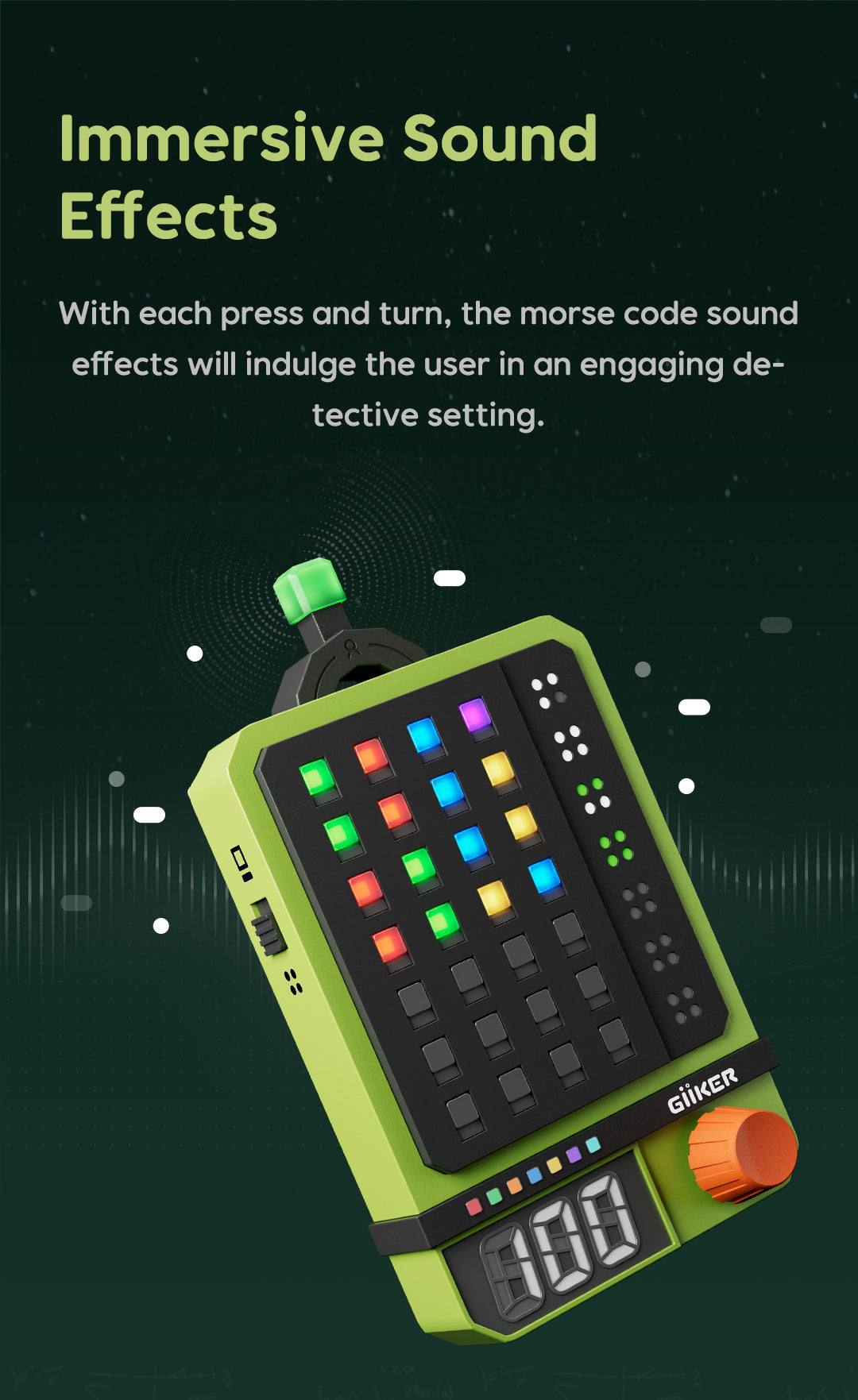 GiiKER Super Decoder – Codekraker Spel | 600 Levels | 4-cijferige kleurcode puzzels | Solo- & Duo-modus | Draagbaar denkspel/reisspel/breintraining voor kinderen & volwassenen | Mastermind, Wordle