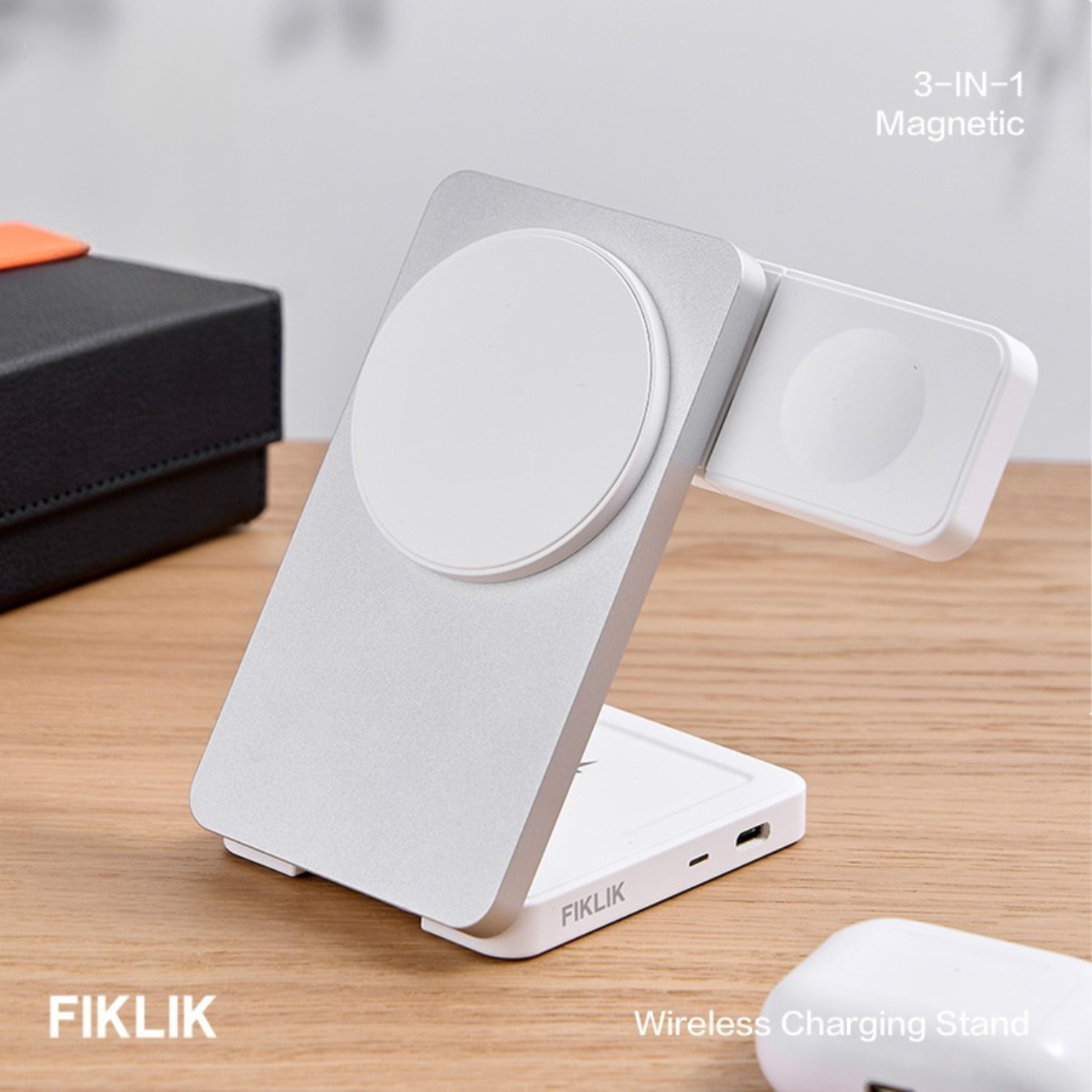 FIKLIK 3-in-1 Wireless Qi2 Charging Station