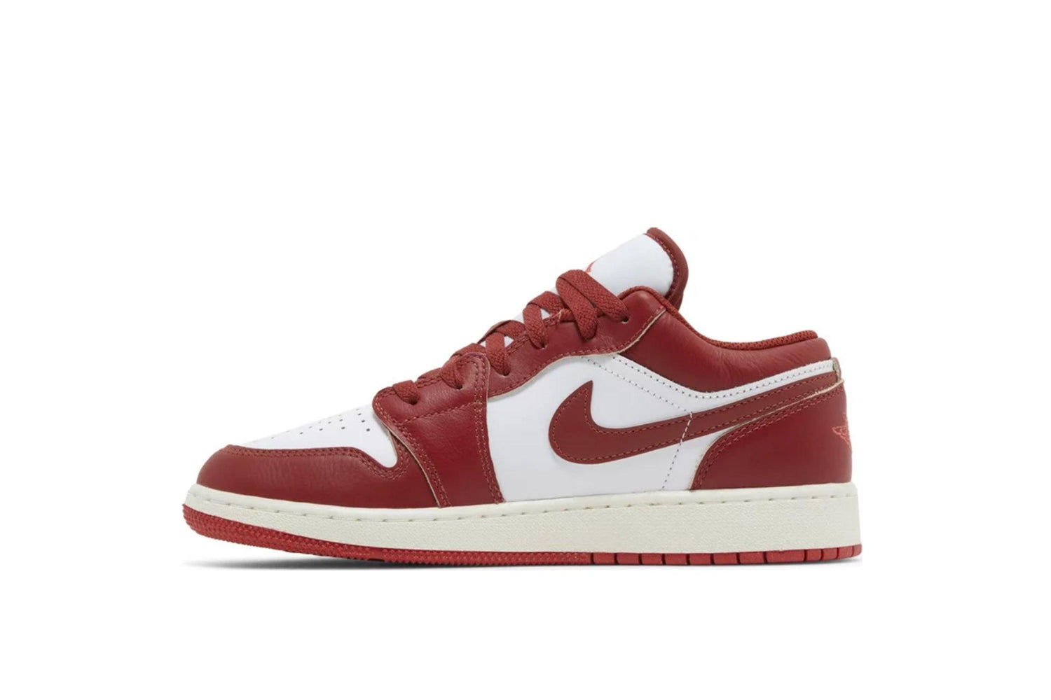 Женские кроссовки nike air jordan 1 white red black Low SE GS "Dune Red" - Erlebnisweltfliegenfischen Shop