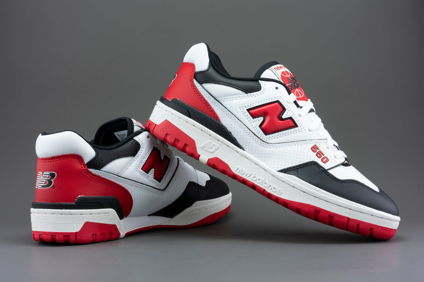 New Balance 550 White Red Black - Lo10M