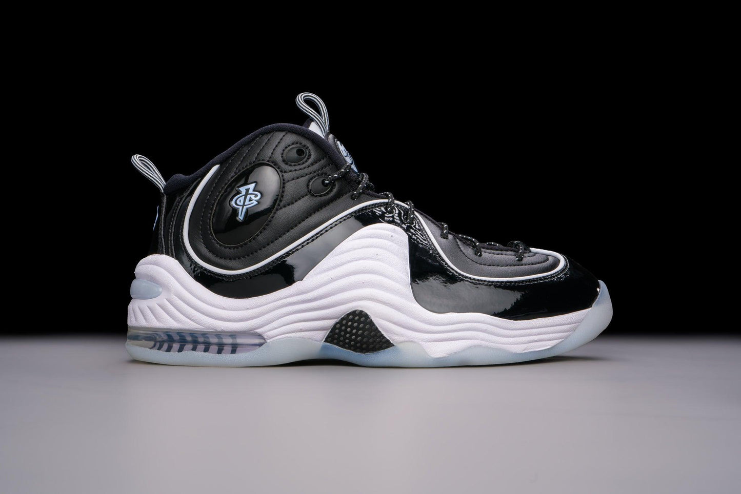 Nike Air Penny 2 Black Patent Football Grey - Lo10M
