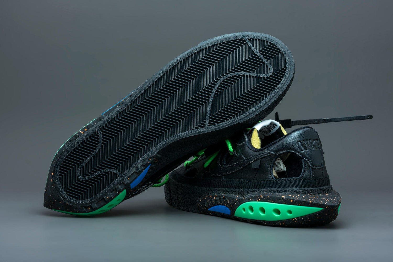 Nike Blazer Low Off-White Black Electro Green - Lo10M