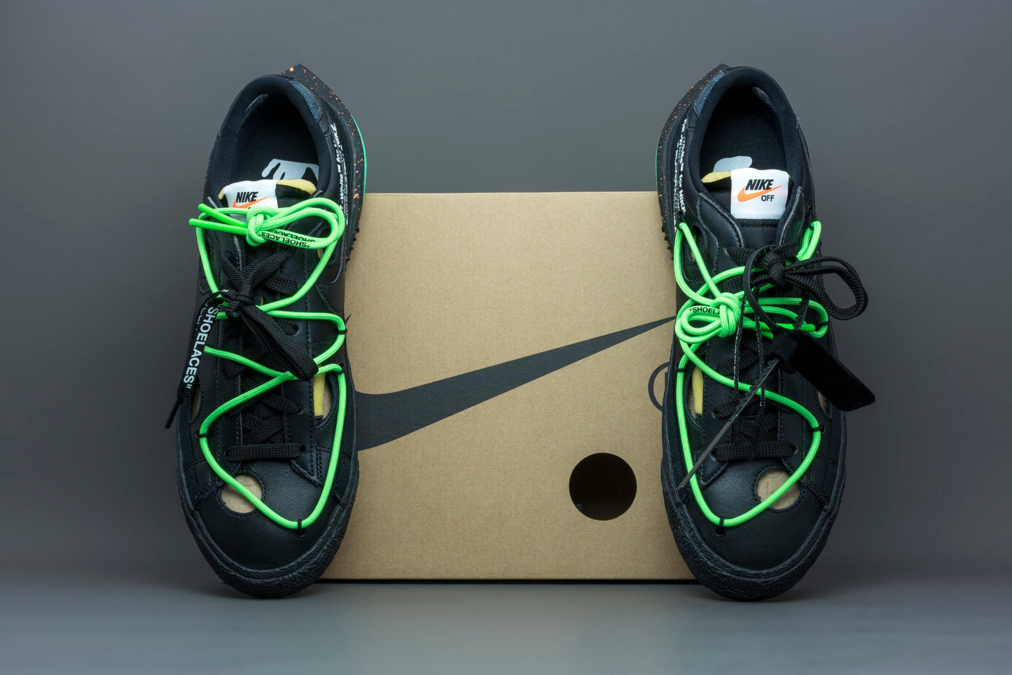Nike Blazer Low Off-White Black Electro Green - Lo10M