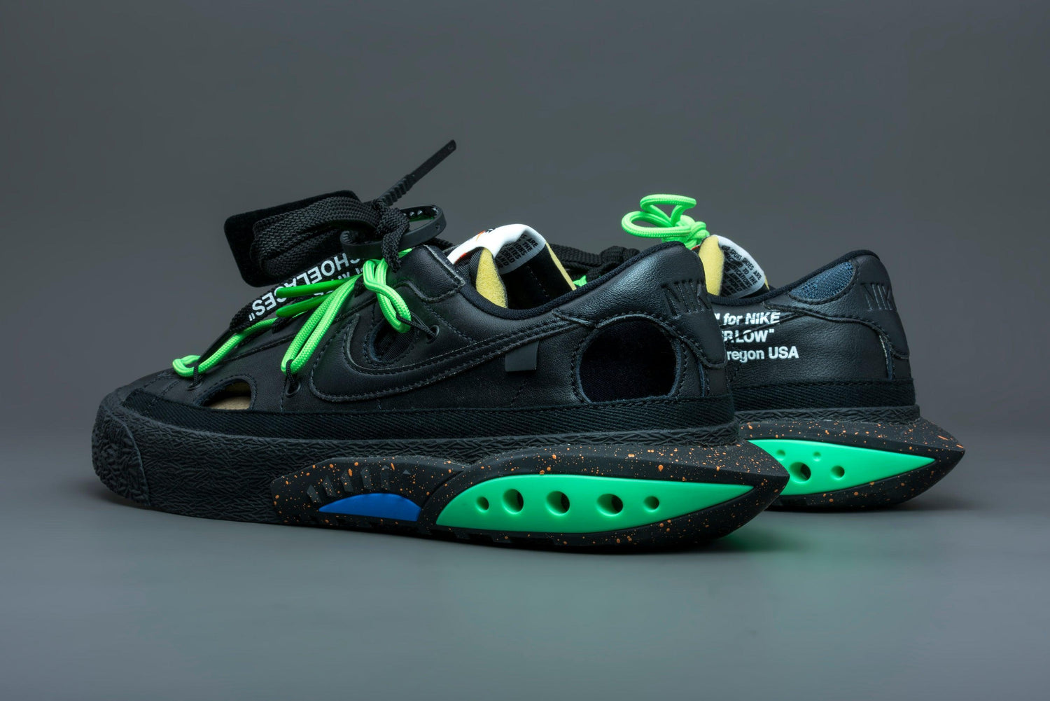 Nike Blazer Low Off-White Black Electro Green - Lo10M