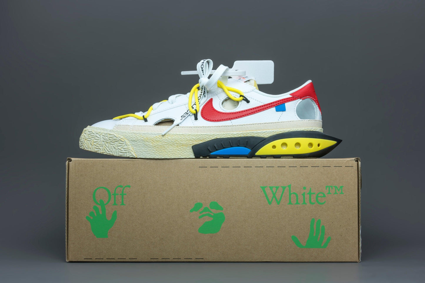 Nike Blazer Low Off-White University Red - Lo10M