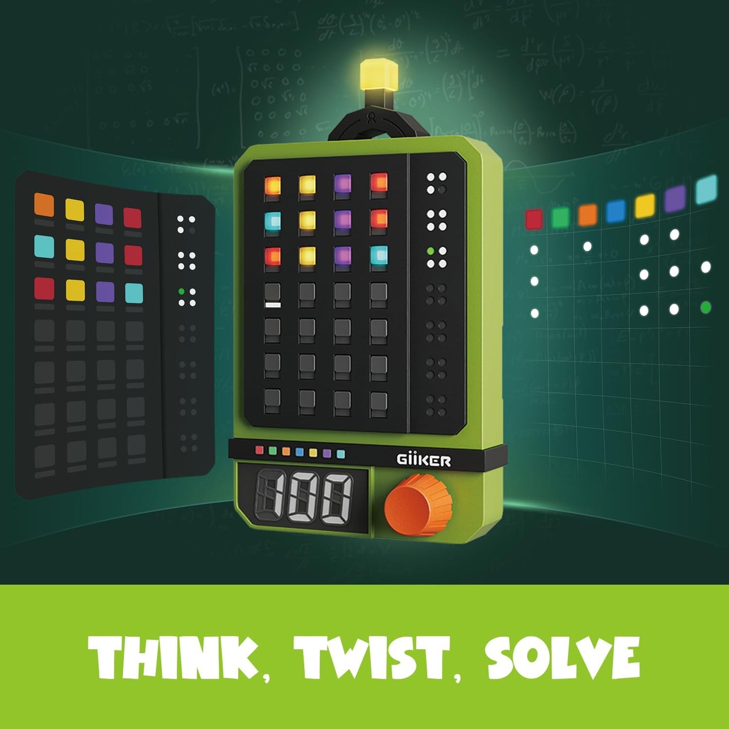 GiiKER Super Decoder – Codekraker Spel | 600 Levels | 4-cijferige kleurcode puzzels | Solo- & Duo-modus | Draagbaar denkspel/reisspel/breintraining voor kinderen & volwassenen | Mastermind, Wordle