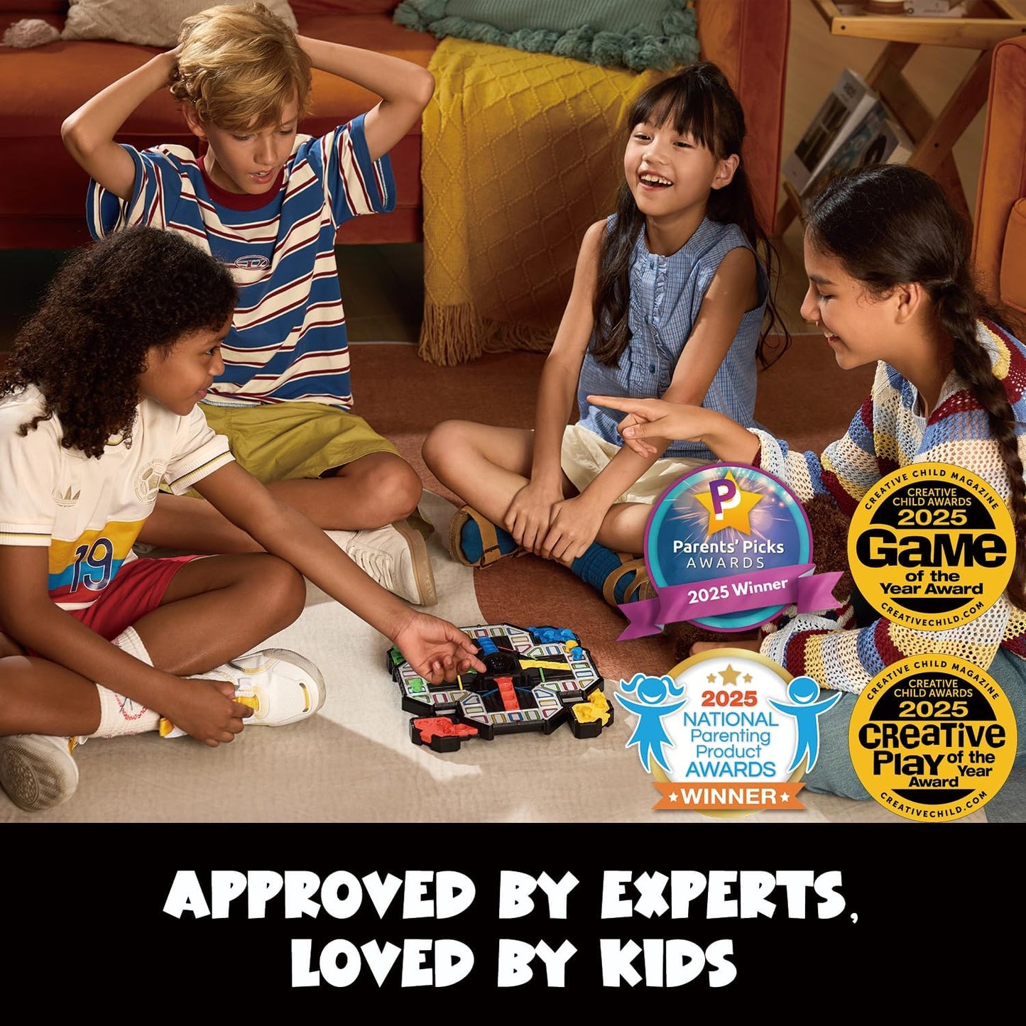 GiiKER Super Ludo - Elektronisch Bordspel - Slim Mens Erger Je Niet - Interactief Dobbelspel - Smart Game met Lichteffecten - Familie- & Kinderspel - Verjaardagscadeau voor kinderen - Familiespelavond