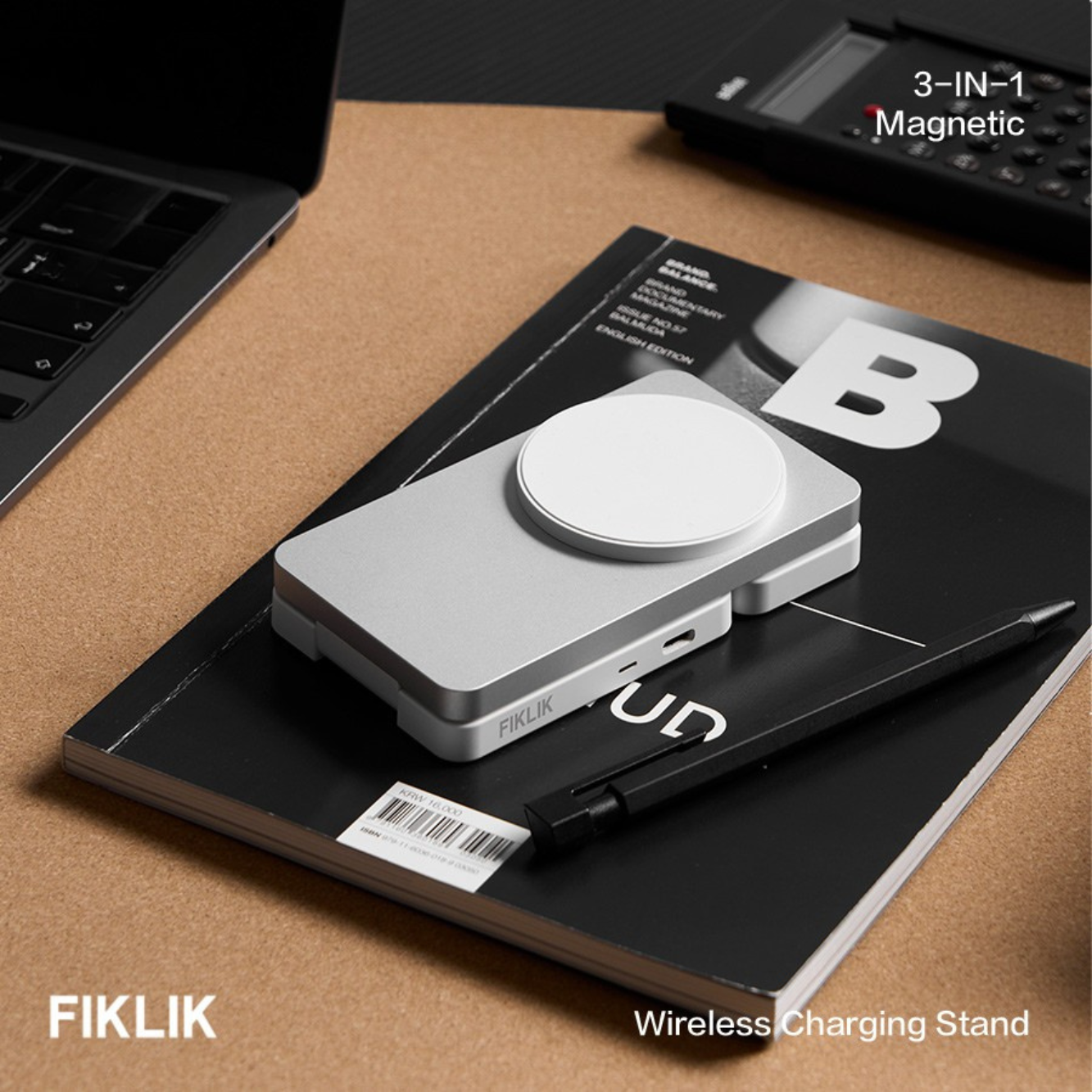 FIKLIK 3-in-1 Wireless Qi2 Charging Station
