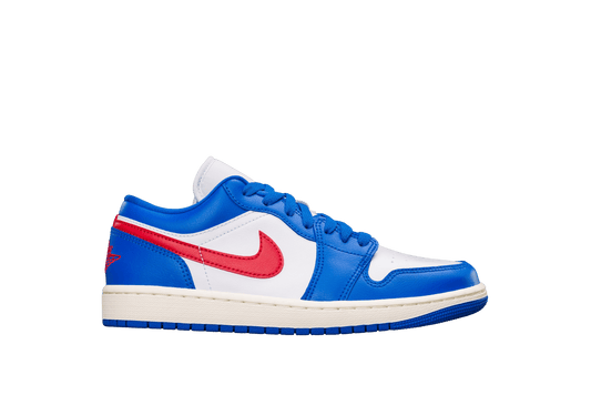 Air Jordan 1 Low Sport Blue Gym Red (Women's) - Lo10M
