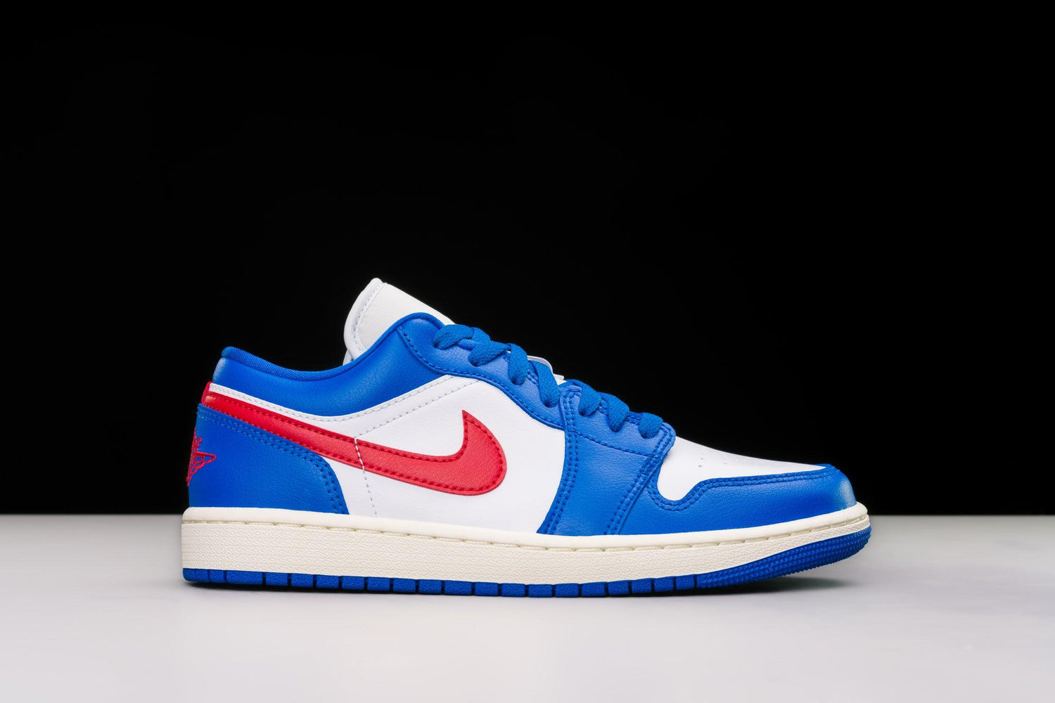 Jordan 1 Mid SE Black Cyber Low Sport Blue Gym Red (Women's) - Urlfreeze Shop