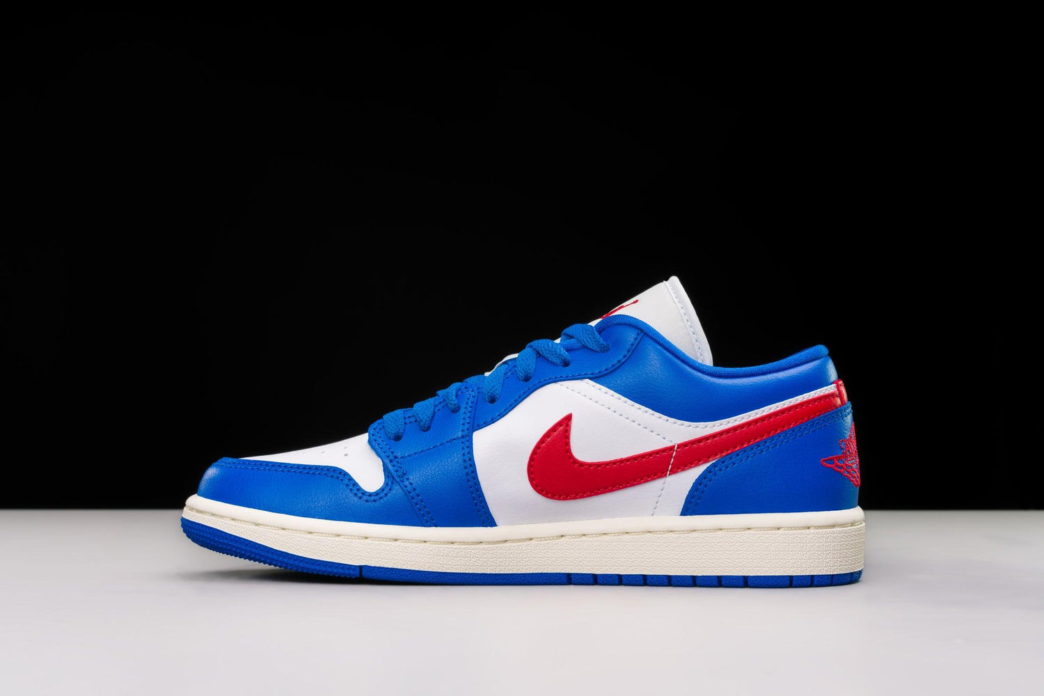 Jordan 1 Mid SE Black Cyber Low Sport Blue Gym Red (Women's) - Urlfreeze Shop