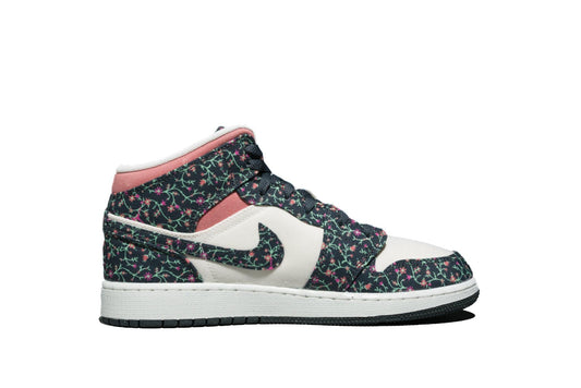 Air Jordan 1 Mid SE GS "Floral Canvas" - Lo10M