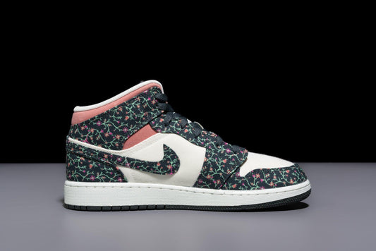 Air Jordan 1 Mid SE GS "Floral Canvas" - Lo10M