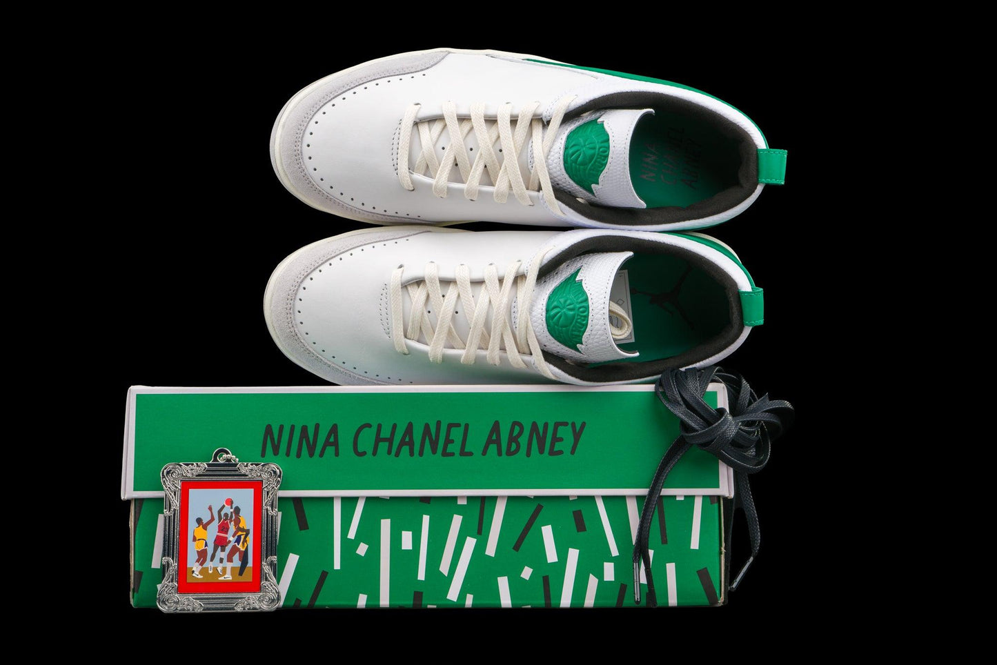 Air Jordan 2 Retro Low SE Nina Chanel Abney White Malachite - Lo10M