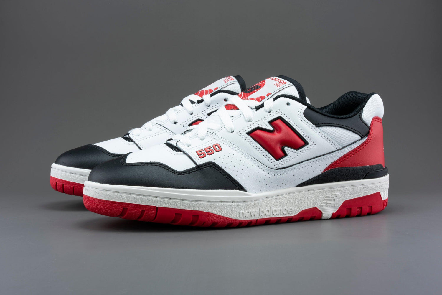 New Balance 550 White Red Black - Lo10M