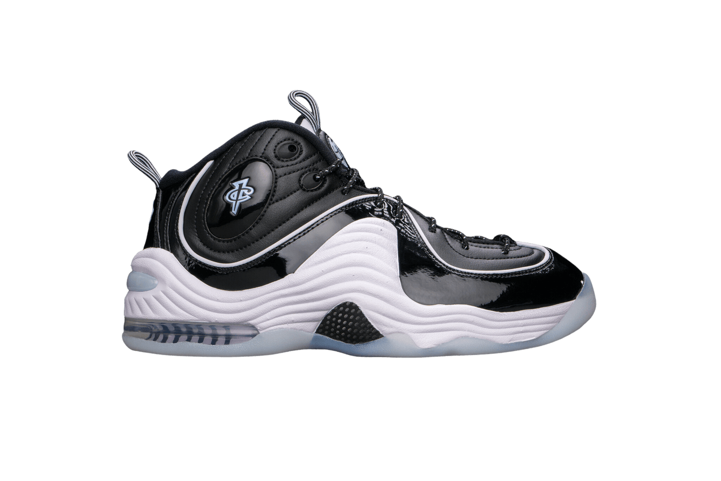 Nike Air Penny 2 Black Patent Football Grey - Lo10M
