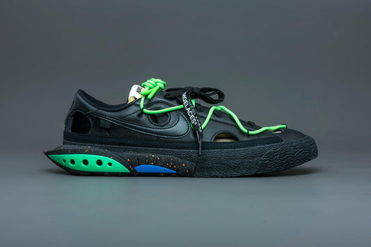Nike Blazer Low Off-White Black Electro Green - Lo10M
